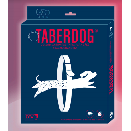 Taberdog Coleira Antiparasitaria 40 CM pequena
