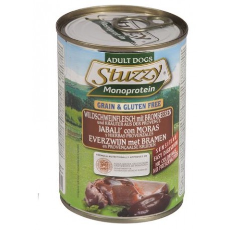 Stuzzy Mono Cao Humido Javali 400gr