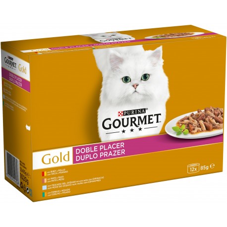 Gourmet Gold Duplo Prazer Gato Adulto 12x85g