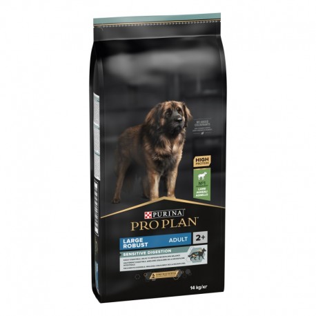 Pro Plan Sensitive Digestion Large Robust - Ração seca cão adulto grande com sensibilidade digestiva - Borrego