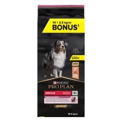 Pro Plan OPTIderma Medium Adult Salmão 14 + 2,5 Kg GRÁTIS