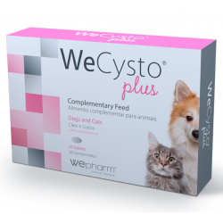 WeCysto Plus - Comp. suporte função urinária cães e gatos