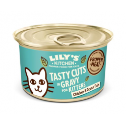 Lily's Kitchen Kitten Tasty Cuts in Gravy, Frango & Peixe do Oceano