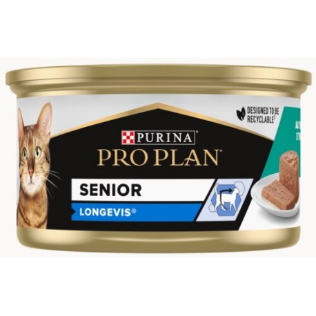 Pro Plan Senior Longevis 7+ - Patê para gato senior - Atum