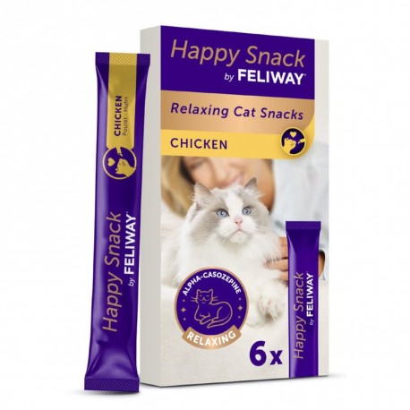 Feliway Happy Snack calmante para gatos - 6 sticks