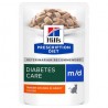 Hill's Prescription Diet m/d com frango saquetas para gatos 12*85g