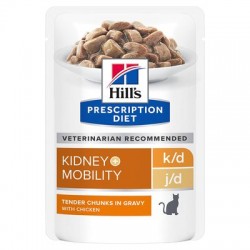 Hill's PD feline k/d j/d Kidney+Mobility para Gato de Frango 12*85g