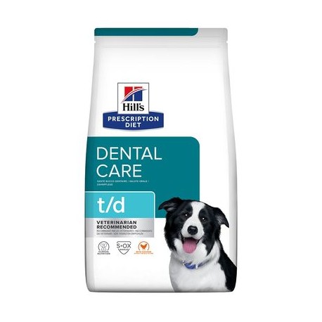 Hill's PD canine t/d 10 Kg Dental Care ração para cães