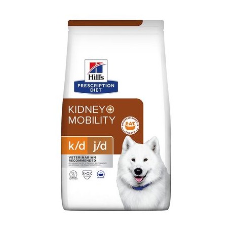 Hill's PD canine k/d + Mobility ração para cães para apoiar a função normal das articulações e rins