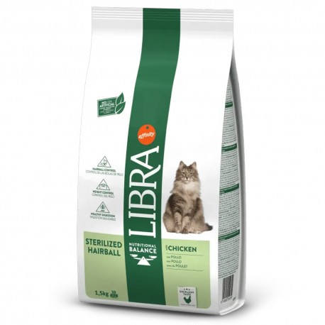 Libra Gato Esterilizado Hairball 1,5 kg