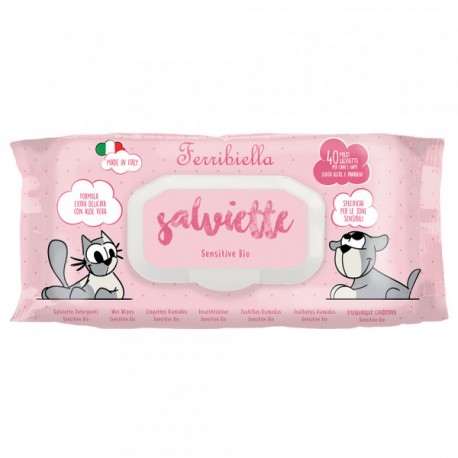 Toalhitas Salviette Sensitive Bio cães e gatos