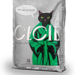 CECIL Areia para gato mandioca vegetal 2,5Kg