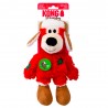 KONG Holiday Wild Knots Urso de peluche de Natal para cão S/M