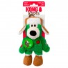 KONG Holiday Wild Knots Urso de peluche de Natal para cão S/M