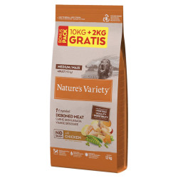 Nature's Variety no grain Dog Medium Adult Frango - Petslowcost