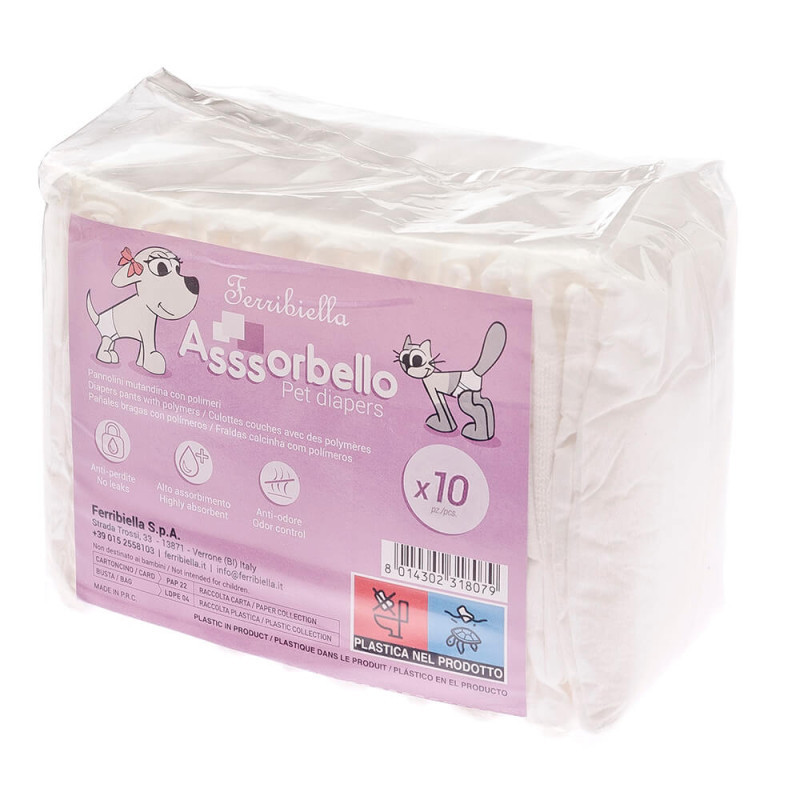 Fraldas Descartáveis para cadelas - Petslowcost