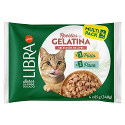 Libra Gelatina húmido para gato - Frango e peru - Petslowcost