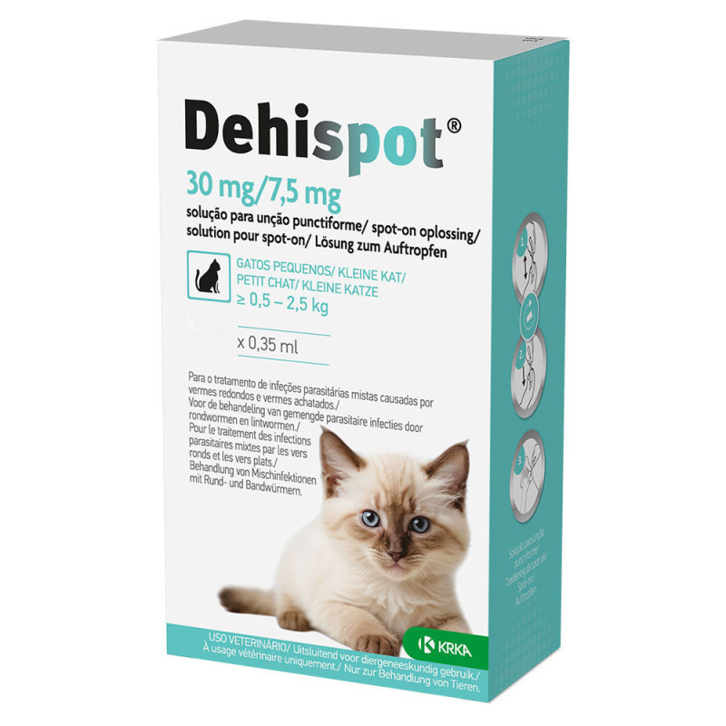 Pipeta Dehispot parasitas internos gato - Petslowcost