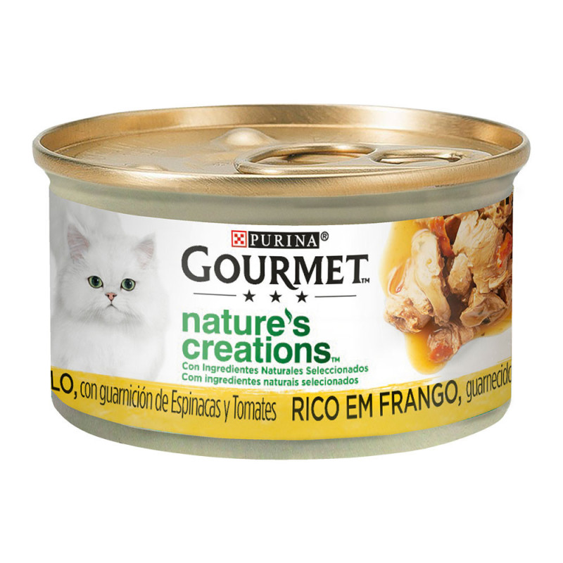 Gourmet Nature's Creations - Frango, espinafre e tomate - Petslowcost