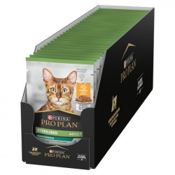 Pro Plan Nutrisavour Sterilised - Alimento em molho para gato adulto esterilizado - Frango - Petslowcost