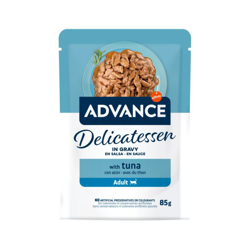 Advance Wet Gato Delicatessen em Molho com Atum 24*85g