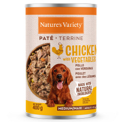 Nature's Variety Paté Medium/Maxi - Alimento húmido para cão de porte médio e grande - Petslowcost