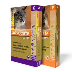 Advocate Gato - Pipetas antiparasitárias para Gatos - Petslowcost