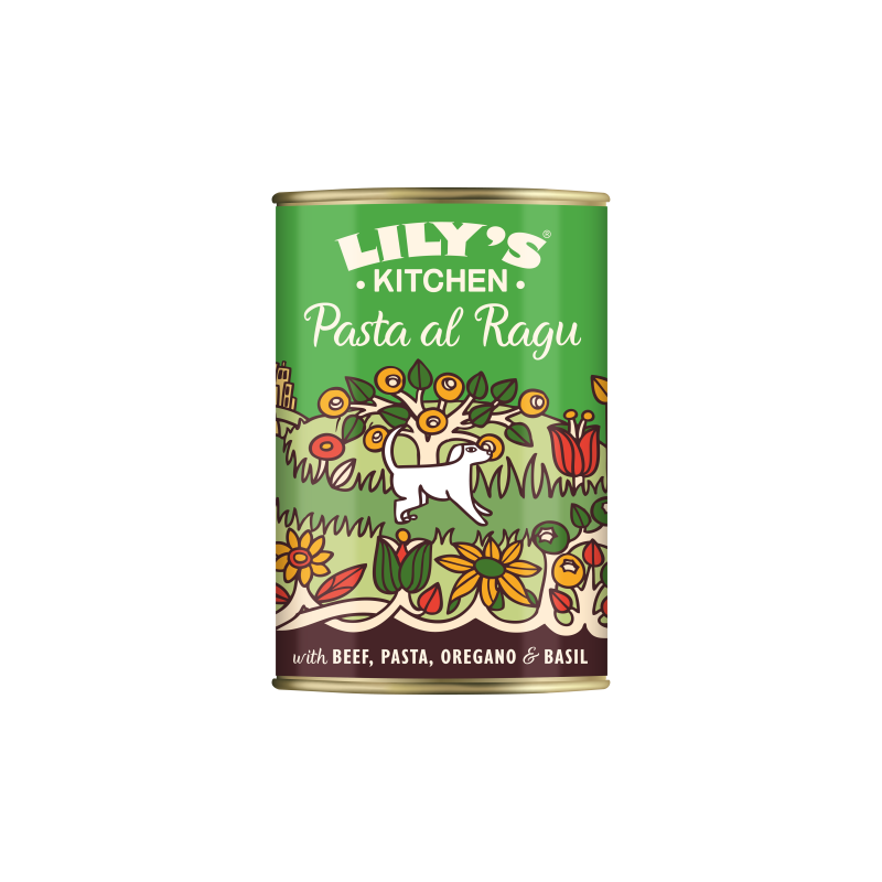 Lily's Kitchen Pasta al Ragu - Alimento em patê para cão - Vaca, massa e cenoura - Petslowcost