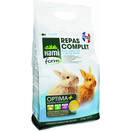 Hamiform Optima + Coelho jovem e anão 2.5 kg